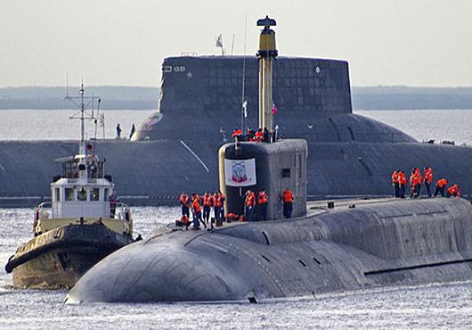 现代的核潜艇的俄罗斯