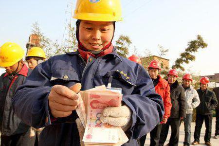 das Durchschnittliche Gehalt in China in Rubel