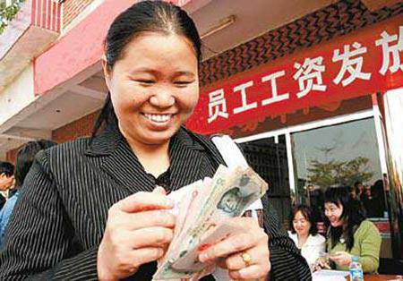el salario medio en china en dólares
