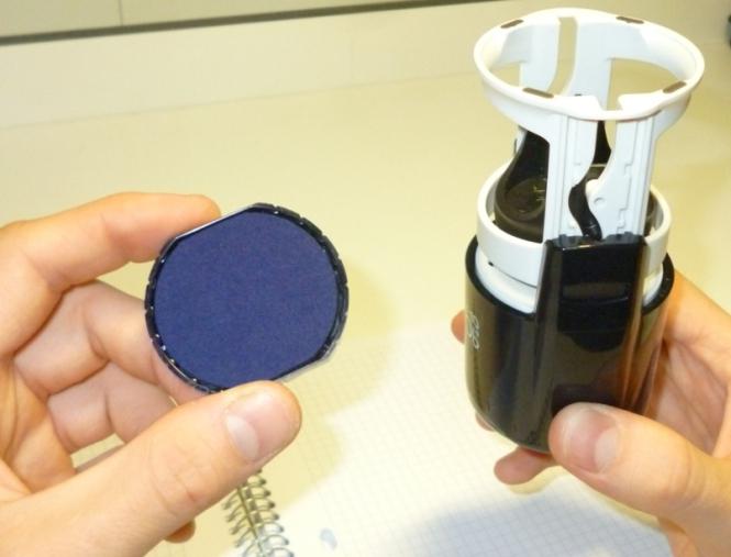 how to refill the stamp ink