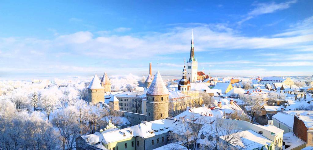Kış Tallinn tarafı