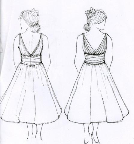 як намалювати сукня