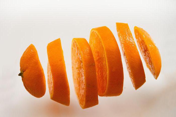 Calorias de uma laranja 36 ккалл por 100 gramas