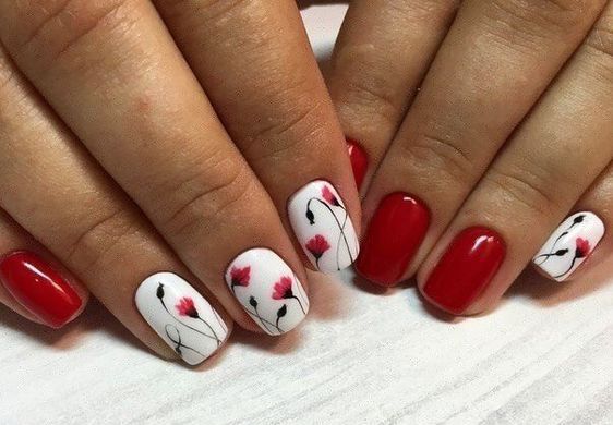 flowers on your nails