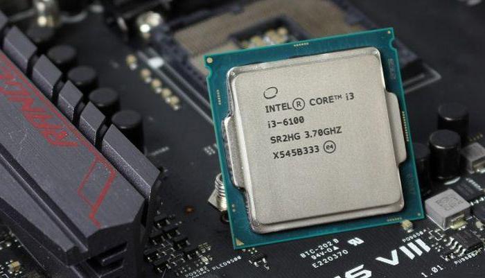 працэсар Intel Core i3-6100 тэсты