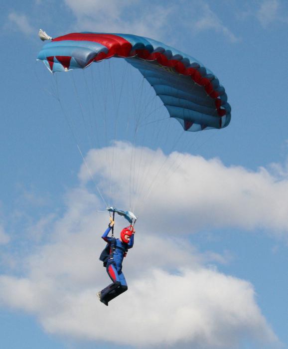 Вышыня першага скачка з парашутам без інструктара