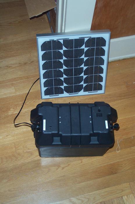 Sonnenkollektoren für Autobatterien