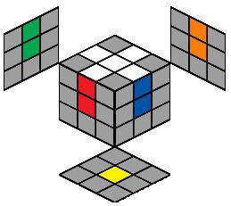 2x2 rubik's cube assembly scheme