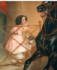Bryullov horsewoman painting