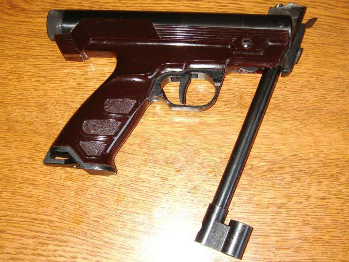 la pistola de aire izh-40: características de la