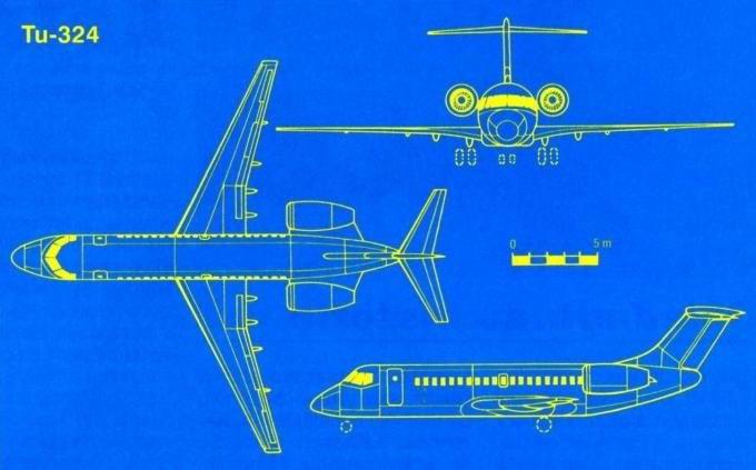 uçağı tu 324 özellikler şeması
