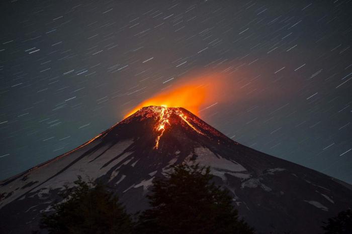 チリの活火山