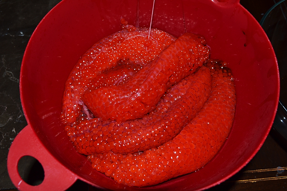 como засолить caviar rosa salmón