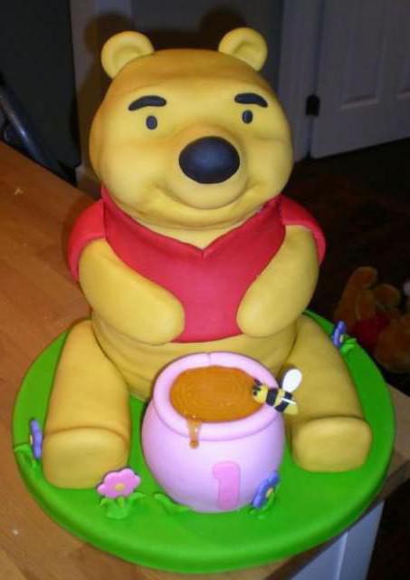 Cake Winnie the Pooh mastic