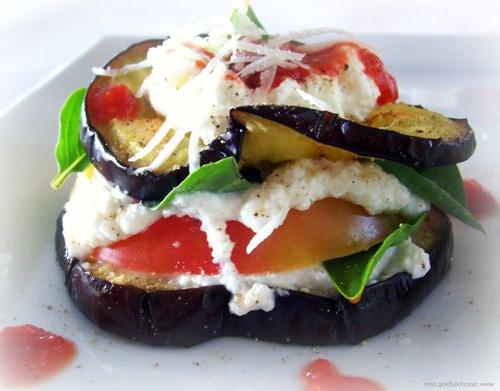 cold appetizers of eggplant