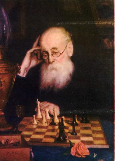 los jugadores de ajedrez de rusia
