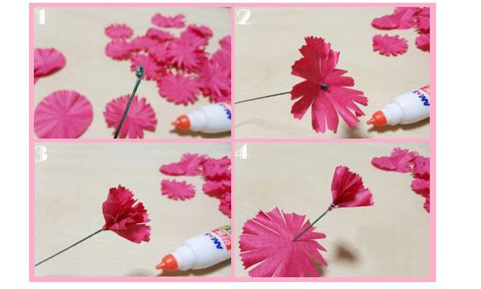 how to assemble the flower together