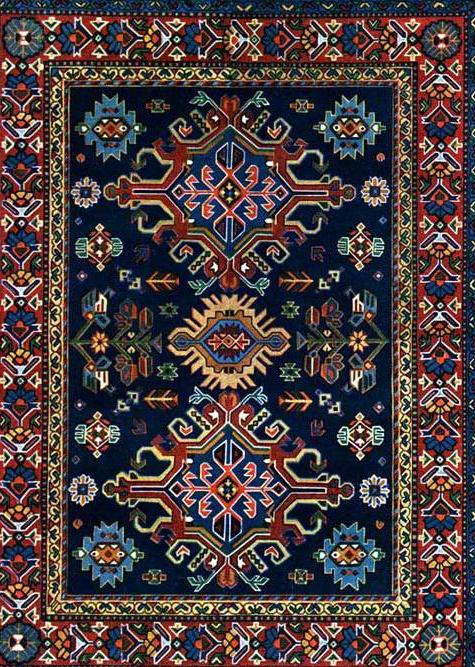табасаранские alfombras hechas a mano de la foto