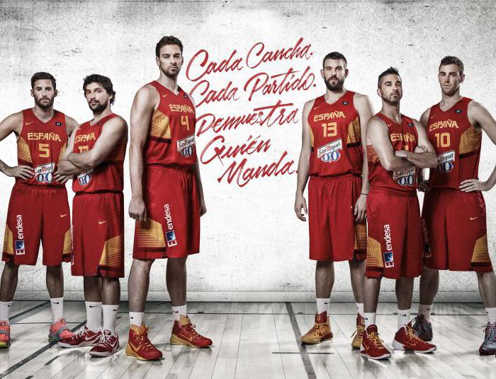 испания құрамасы баскетболдан