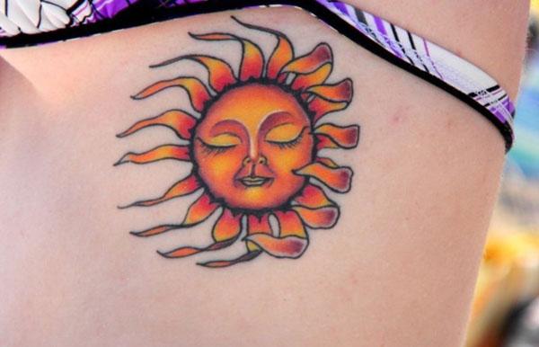 Tatuaż słońca