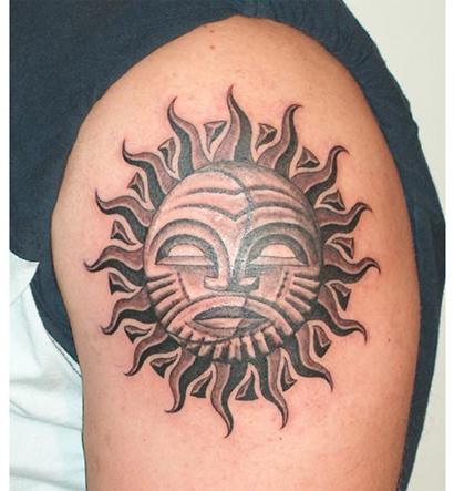 Co oznacza tatuaż słońce