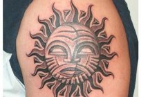因为的含义有一个纹身的太阳？