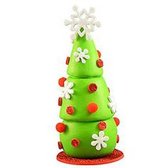 cómo hacer un árbol de navidad de plastilina