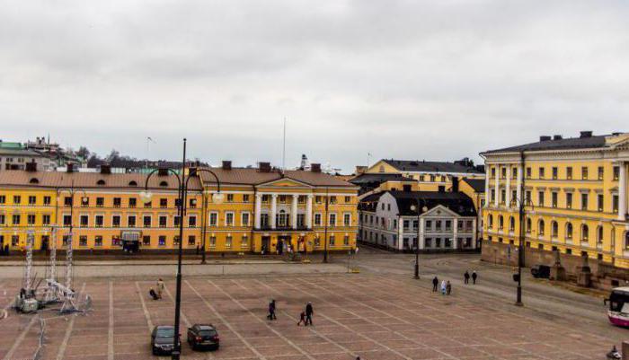a praça do Senado Helsínquia