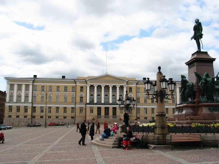 a praça do Senado Helsínquia: endereço