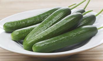 variety of cucumbers