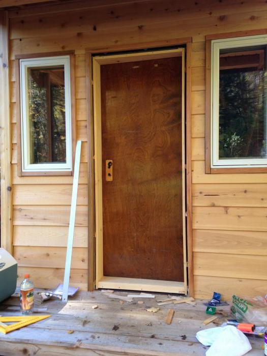 installation of metal entrance doors with your hands instruction