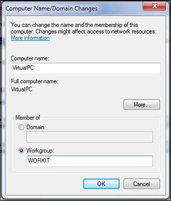 への変更方法をコンピューター名は、windows7