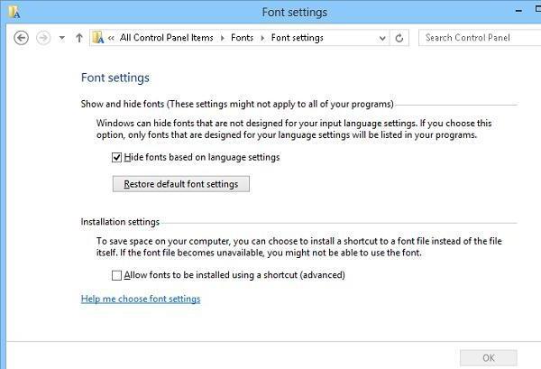how to change the font on a windows computer 10