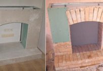 How to make a portal for the fireplace made of plasterboard with their hands?