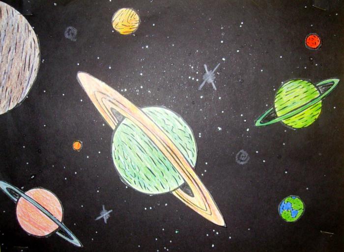 uzay gezegenler çocuklar için bir