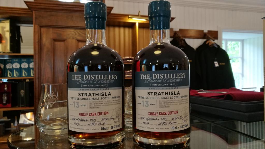 bottles of whiskey strathisla