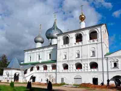 the ensemble of the resurrection monastery in Uglich