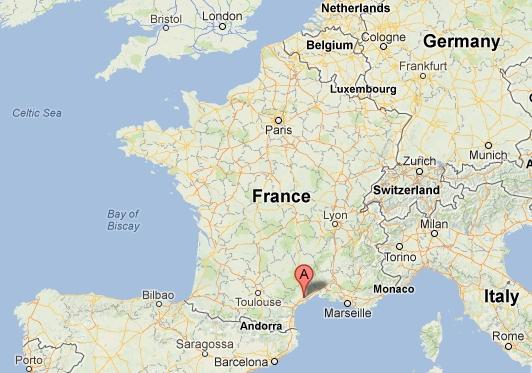 where is located France