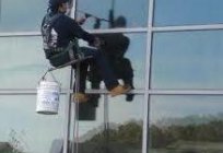 Washing Windows is one of services of industrial mountaineering