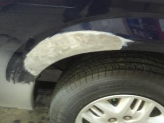 how to spackle a car