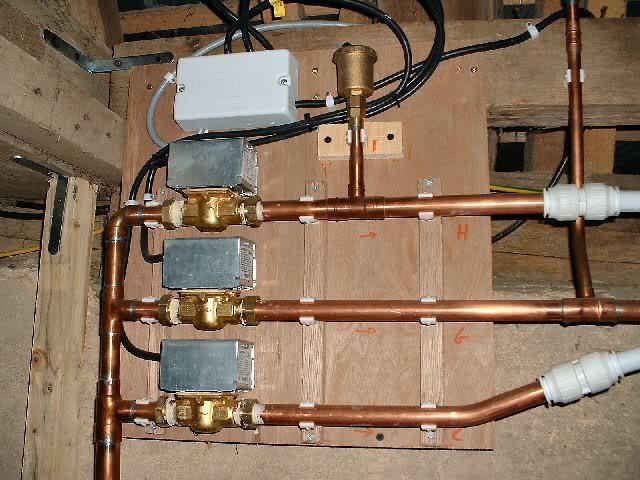 flushing of the heating system of a residential building