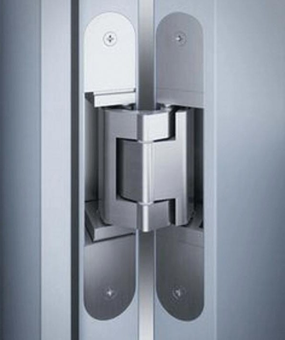 hinge for door with vestibule