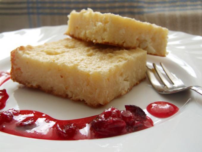 cottage cheese casserole with semolina