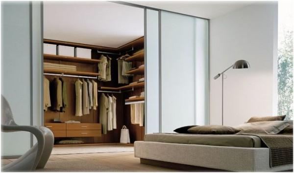 the facade of the built-in wardrobe