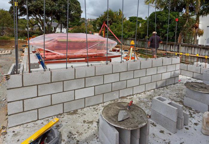 la construcción de los muros de газосиликатных bloques