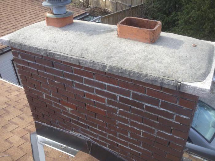 height of chimney above the ridge of the roof calculation