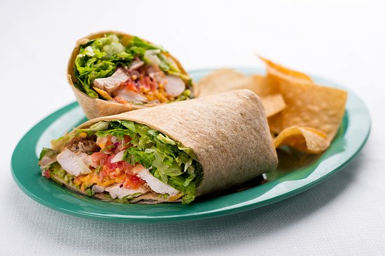 Shawarma with chicken and vegetables
