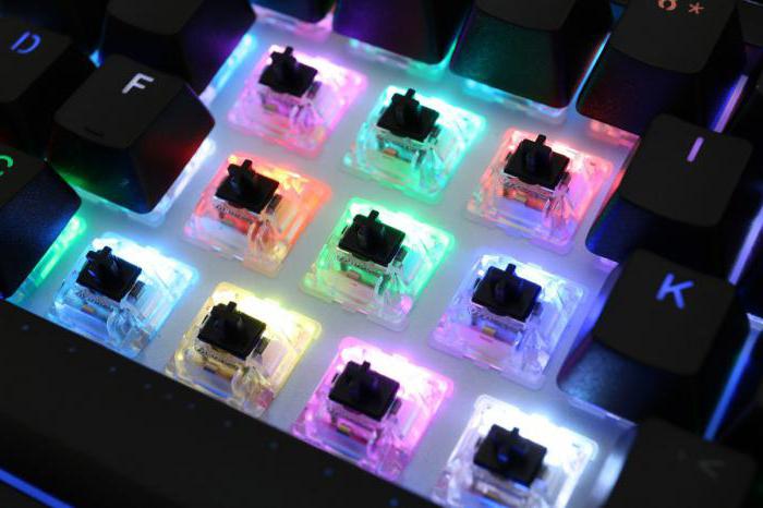 el Manual de un teclado con retroiluminación RGB