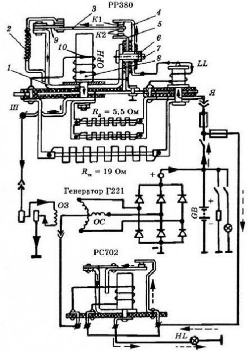 relay-voltage regulator VAZ-2107 carburetor