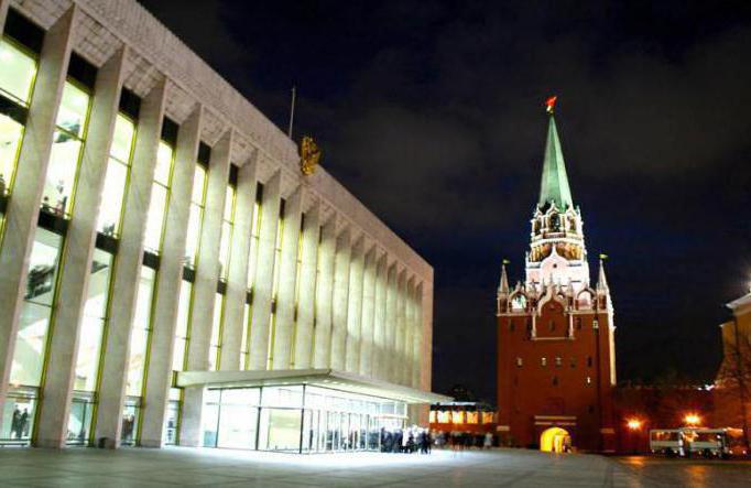 State Kremlin Palace, wie man von der U-Bahn